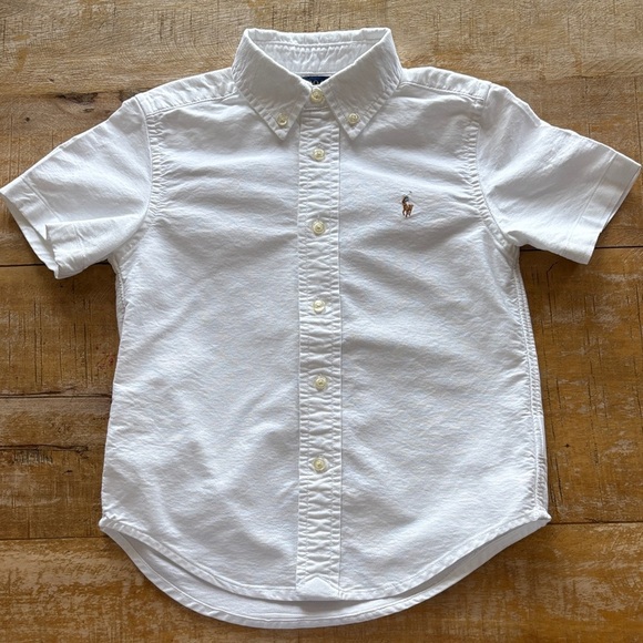 Ralph Lauren White Button-Down Shirt size 4 - Picture 1 of 5